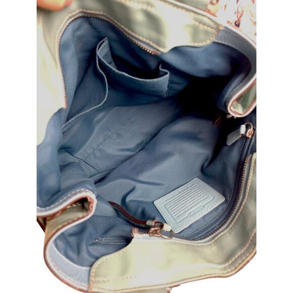 COACH Soho Satchel & Wallet in turquoise patent leather set - Picture 15 of 15